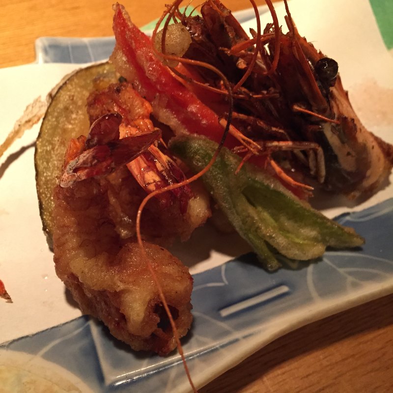 大海老の天婦羅(鮨くいじーぬ しゃり )