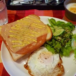 ハムチーズトーストのセット(心晴)