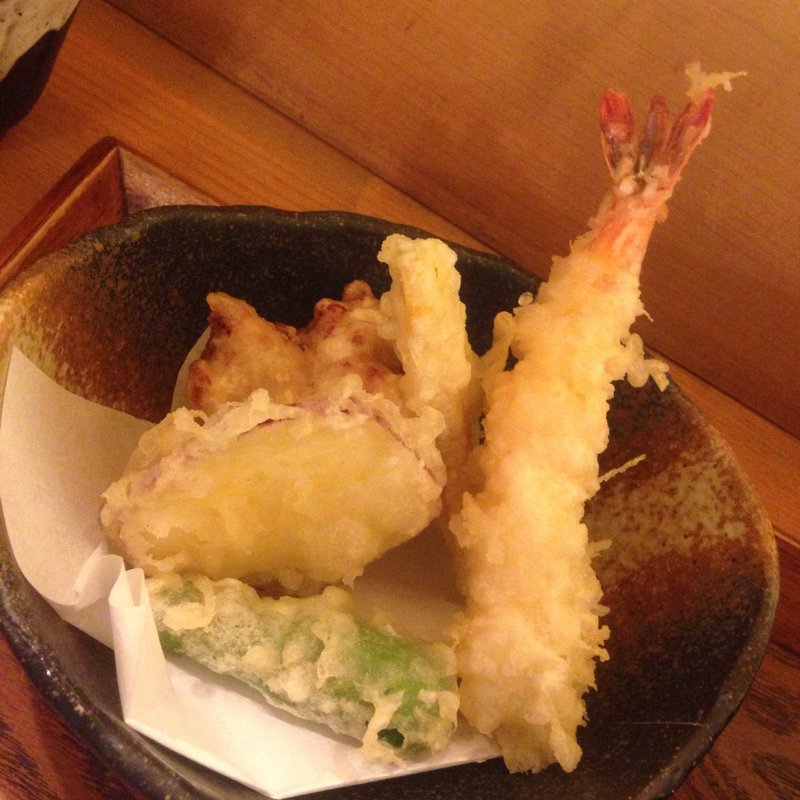 天ぷら盛り合わせ(おうどん処 たべよし)