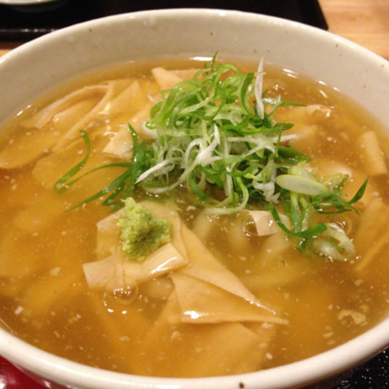 湯葉あんかけうどん(手打ちうどん ほそ井 )