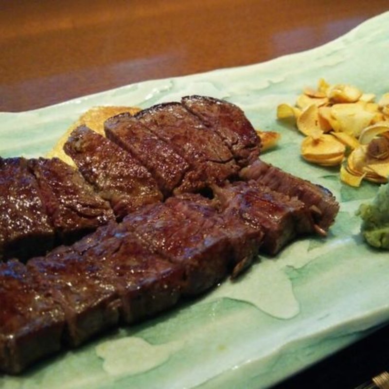 黒毛和牛ヒレ　鉄板焼(亀楽亭)