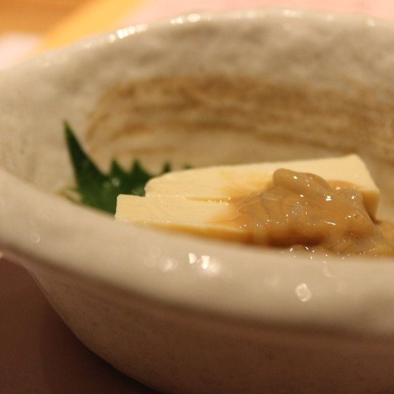 豆腐の味噌漬といか塩辛(四代目庄次平)