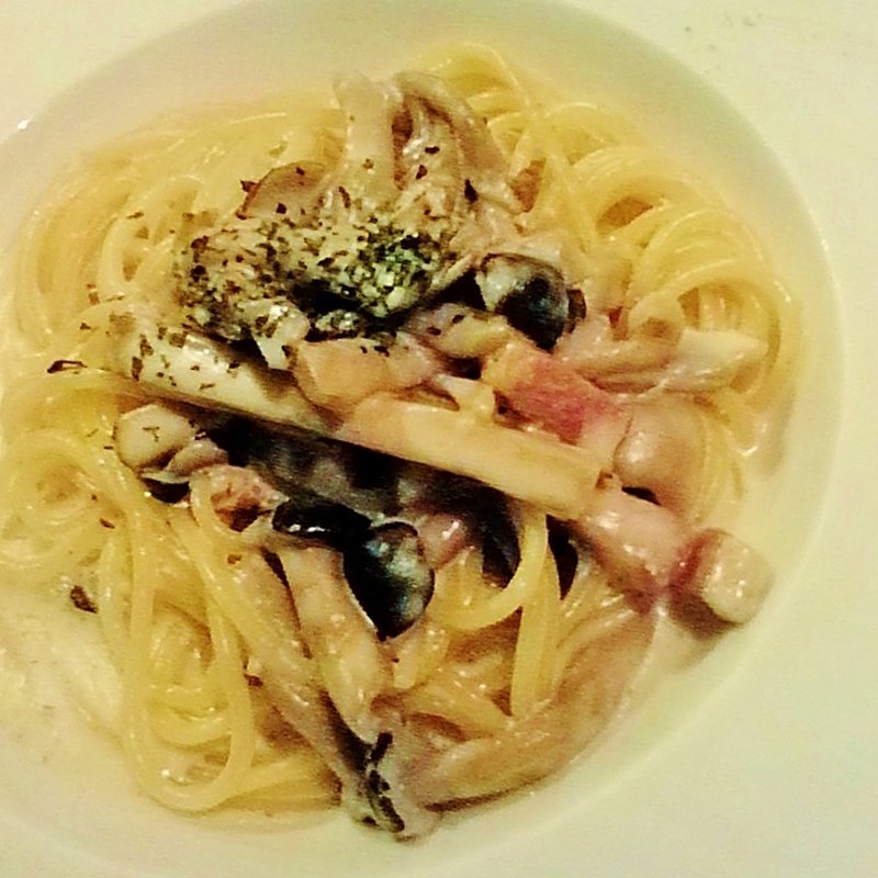 きのこのクリームパスタ(門仲バル コッコロコ 東陽町店)