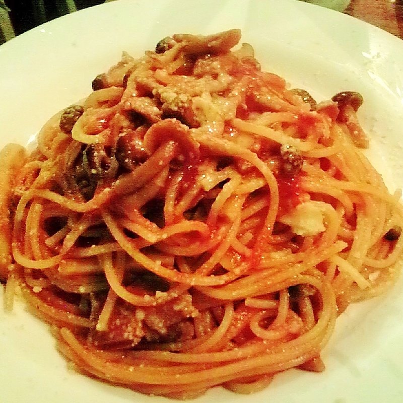 きのこのトマトソースパスタ(門仲バル コッコロコ 東陽町店)