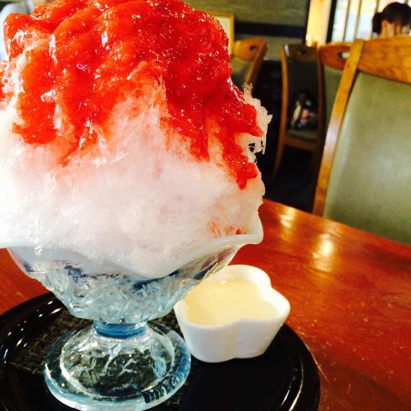 天然氷のいちごみるく(都炉美煎本舗 見和店 )