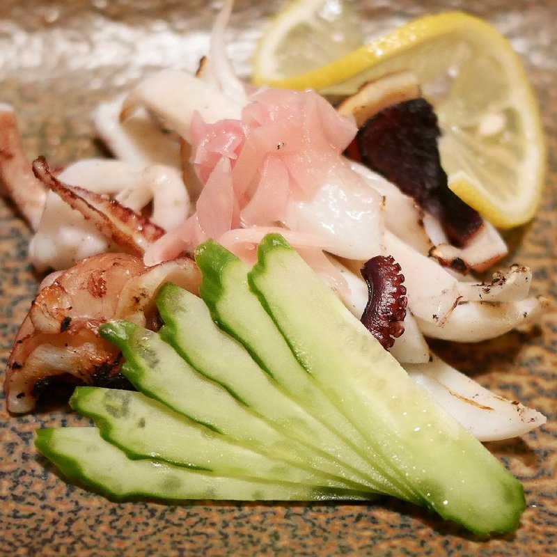 タコとイカの塩焼き(長谷川 （はせがわ）)