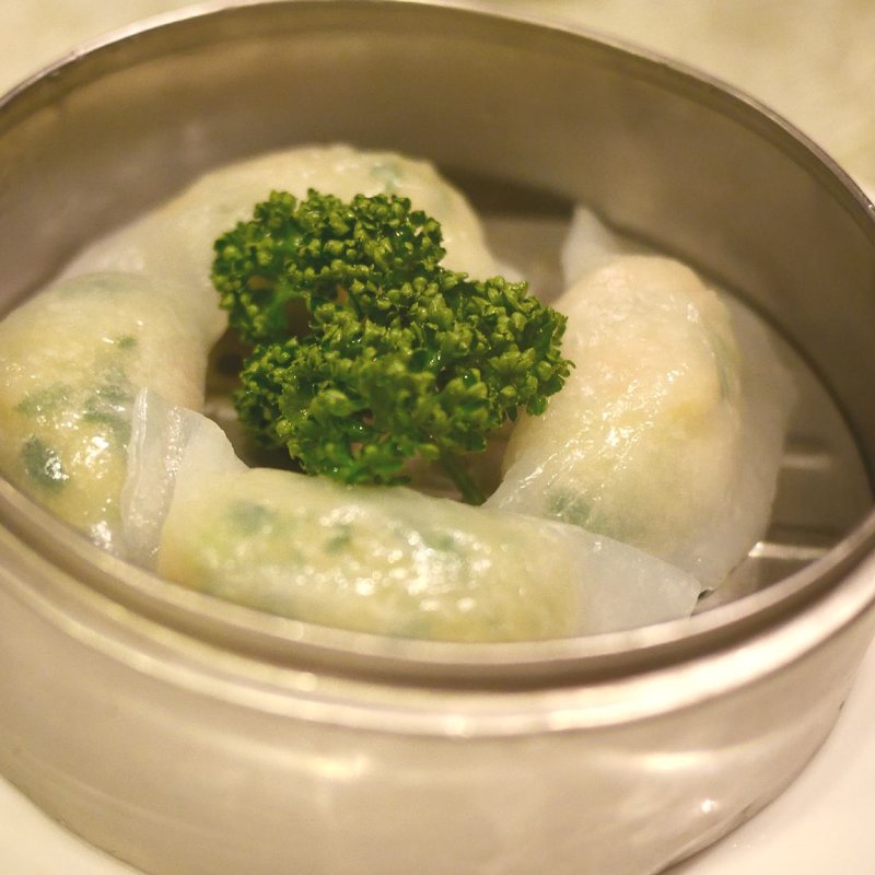 海老蒸し餃子(広東料理 順徳)