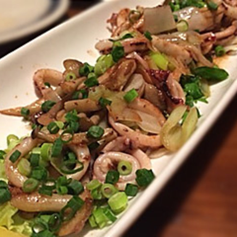 イカアンチョビ炒め(おこのみ鉄板焼 竹蔵)