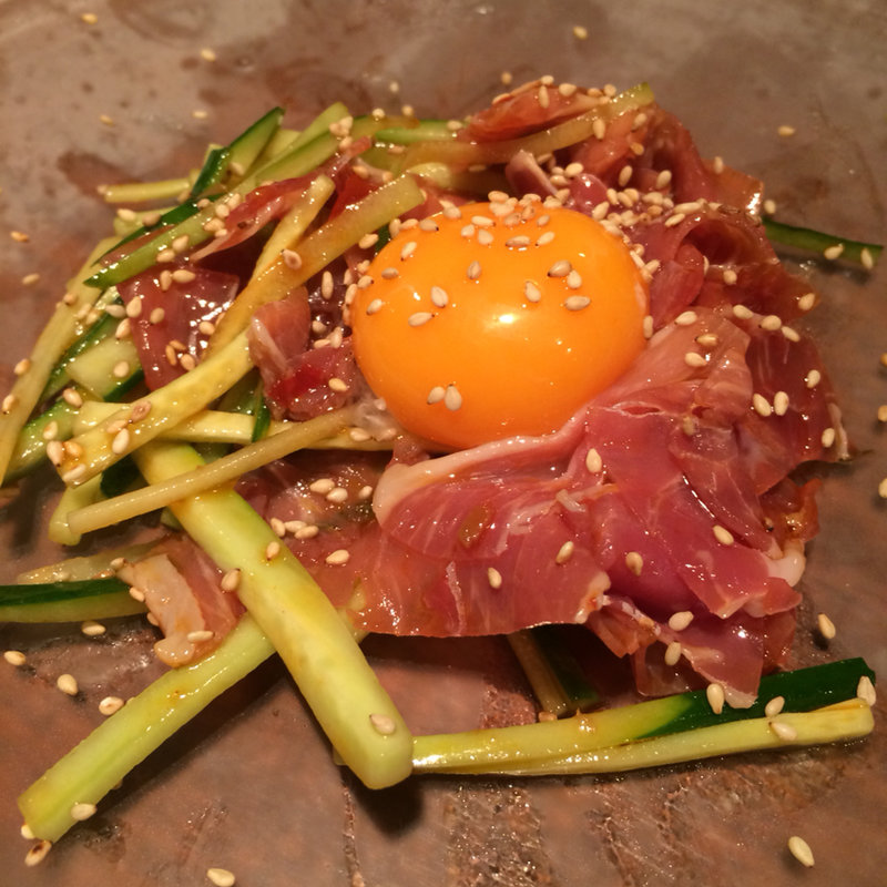 生ハムゆっけ(WINE BARAdagio （ワインバル アダージョ）)