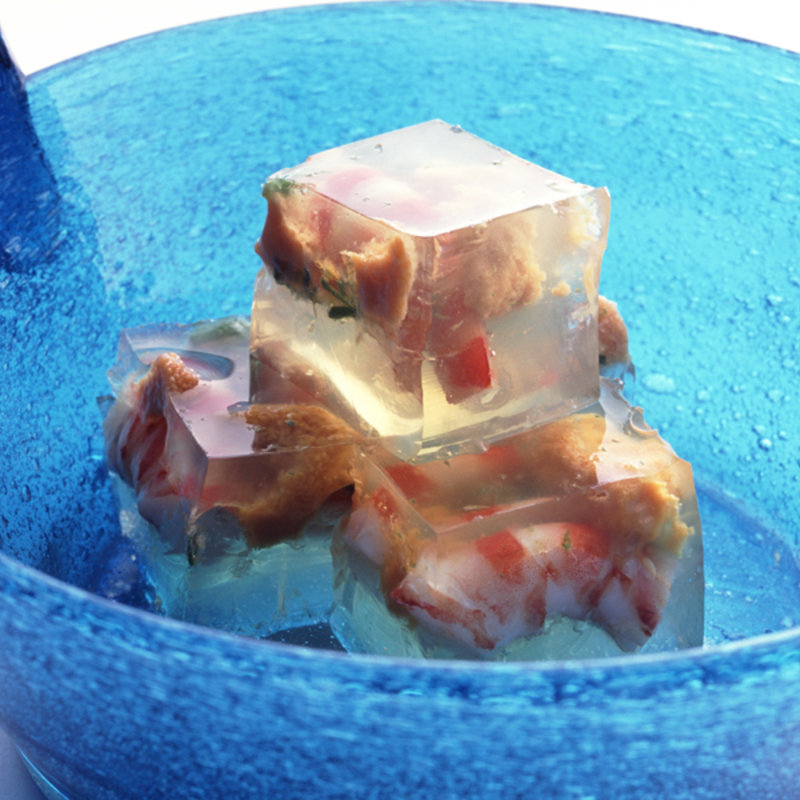 海老と雲丹のジュレ(花懐石ふる林)