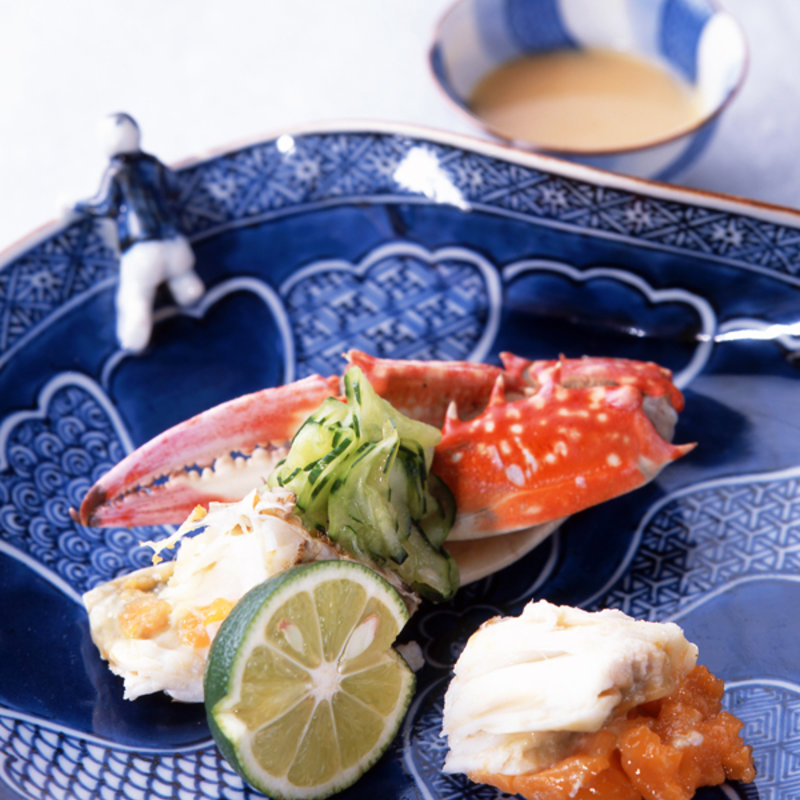 蒸したらば蟹(花懐石ふる林)