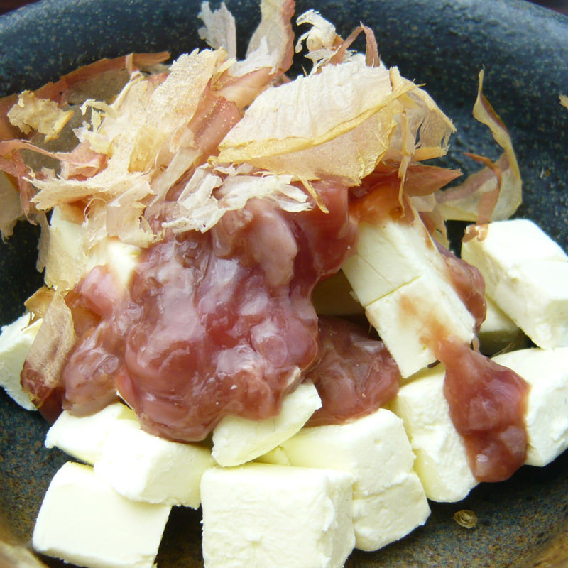 クリームチーズの酒盗和え(へちもん)