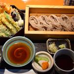 天ぷら、枝豆ご飯、へぎ蕎麦のランチセット(蕎膳 樂)