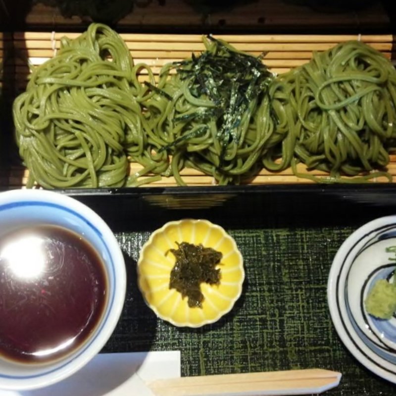宇治抹茶そば(伊藤久右衛門 本店)