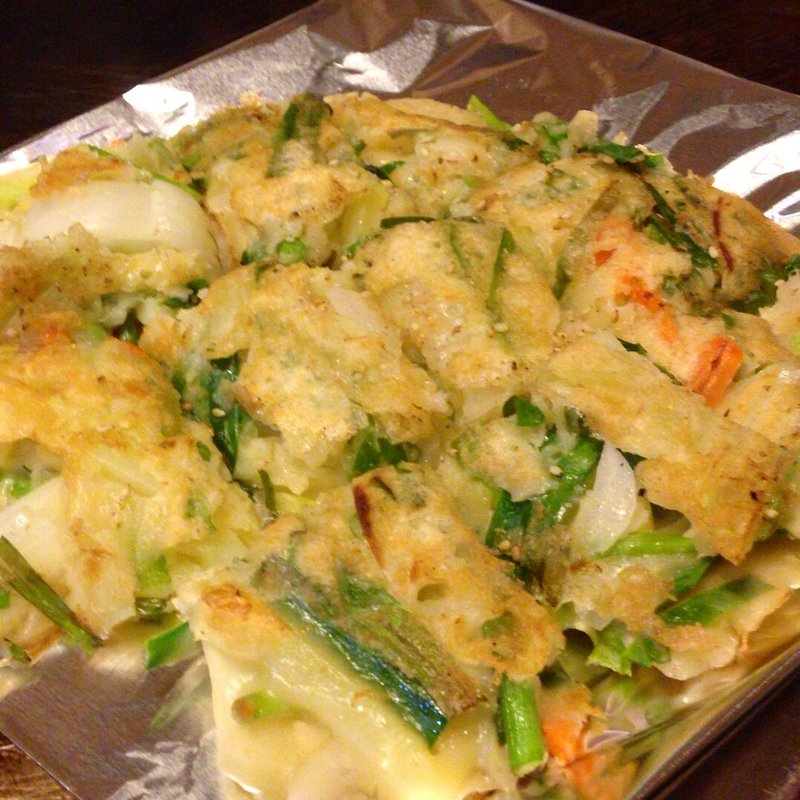 ジャガイモチヂミ(鉄板焼屋 人生の楽園 （じんせいのらくえん）)