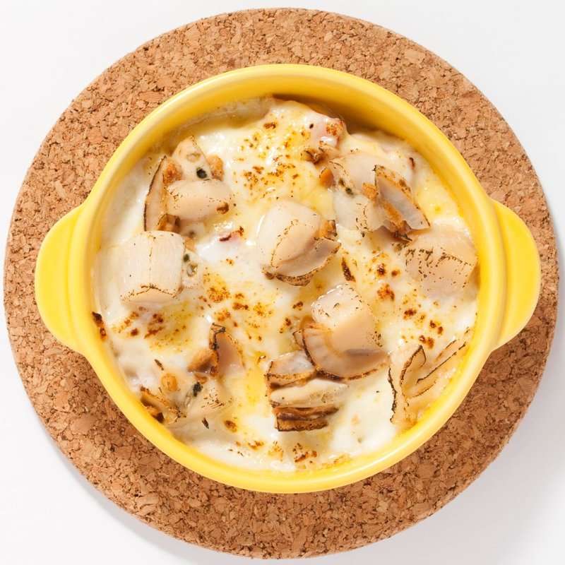 ベーコンと帆立のグラタン(一歩一歩のカフェ食堂)