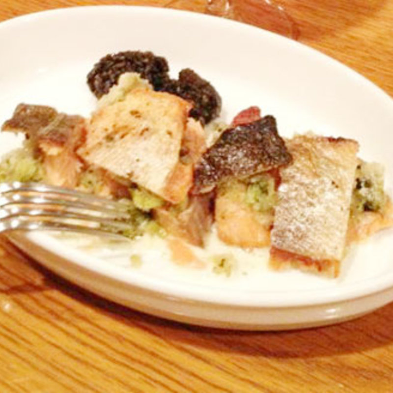 時鮭とブロッコリーのパン粉焼き(オステリアエンメ)