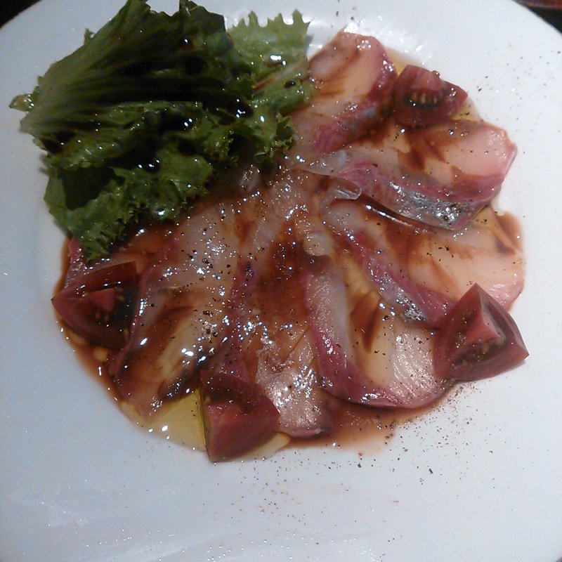 白身魚のカルパッチョ(旨酒・料理 酢重ダイニング)