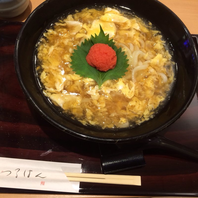 明太鶏卵あんかけうどん(つるはん)