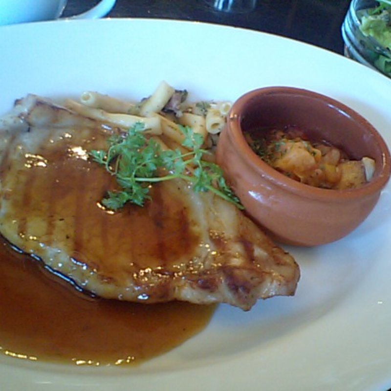 ポークステーキ(梅田 阪急三番街 リバーカフェ （RIVER CAFE）)