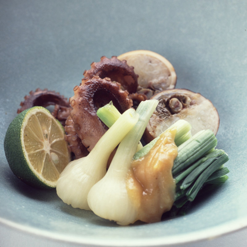 タコと野菜の酢和え(花懐石ふる林)