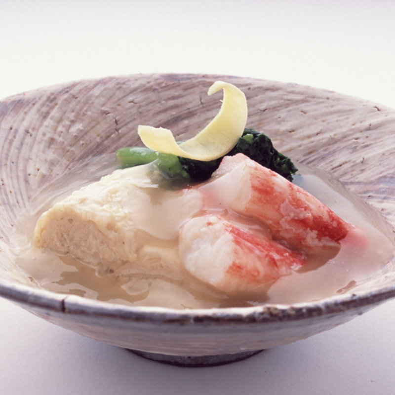 蟹と湯葉のあんかけ(花懐石ふる林)