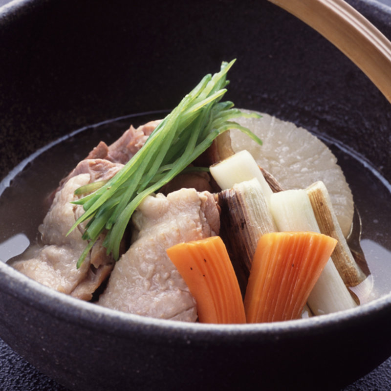 鴨葱なべ(花懐石ふる林)