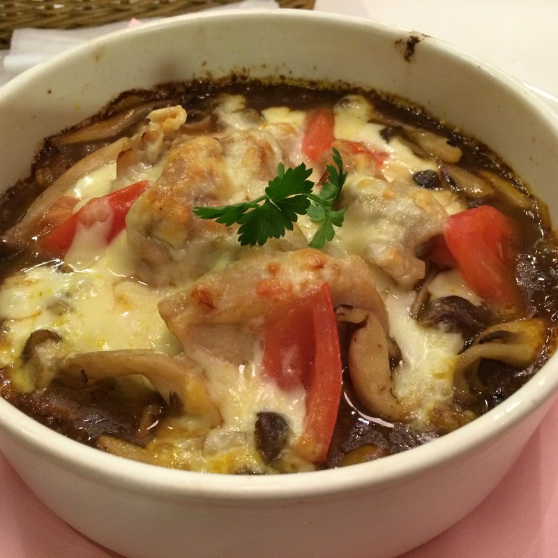 チキンときのこのカリーライスグラタン(オリーブハウス 阪急西宮ガーデンズ店)