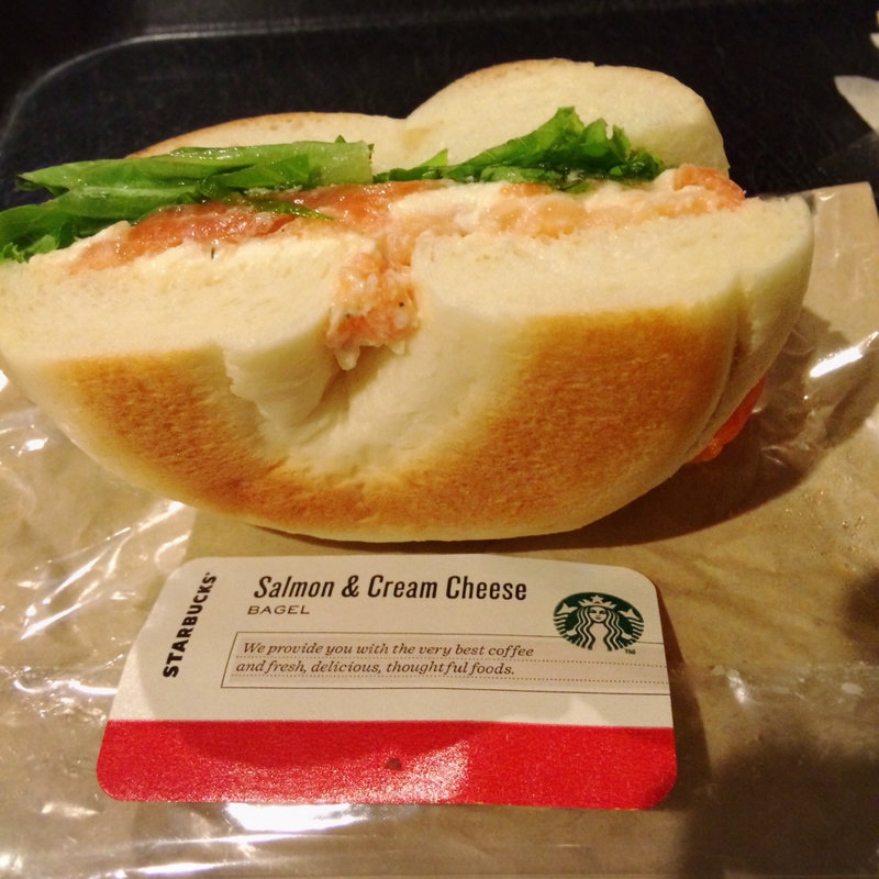 Salmon&Cream Cheese ベーグル(STARBUCKS)