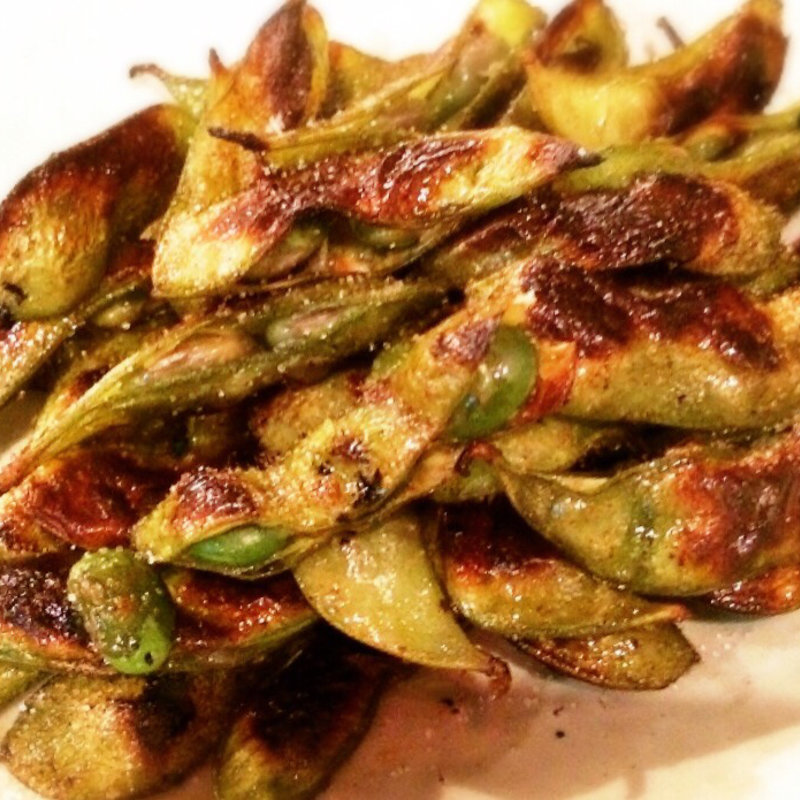 鉄板こんがり枝豆(お好みたまちゃん 青山店)