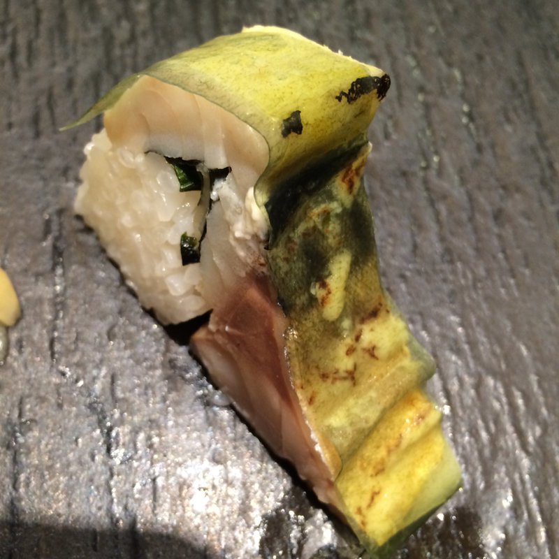 大名さば(梅丘 寿司の美登利 銀座店)