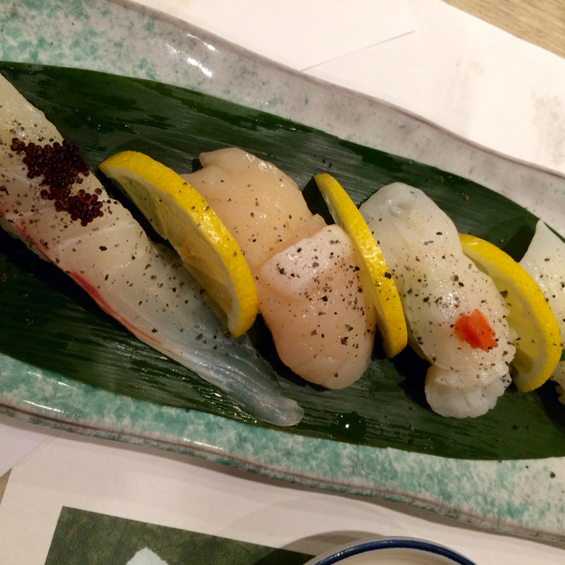 塩レモンづくし(梅丘 寿司の美登利 銀座店)