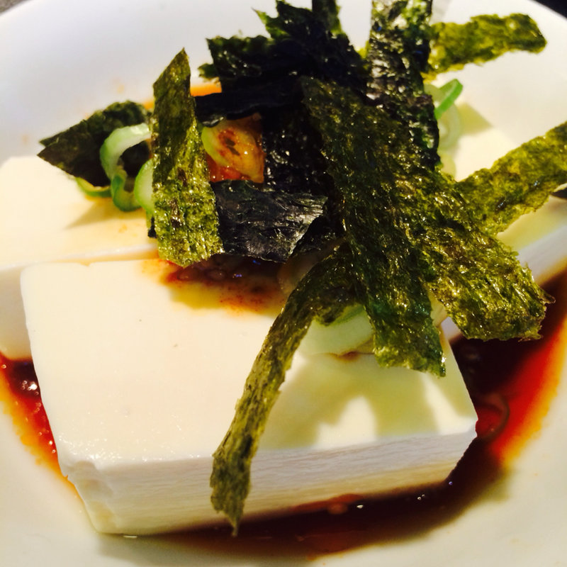 味付けとうふ（のりと韓国風正油たれ）(かしら屋 赤羽店)