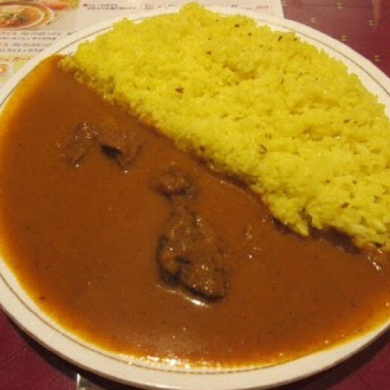 バターチキンの二色カレー(ディップマハル 青山店)