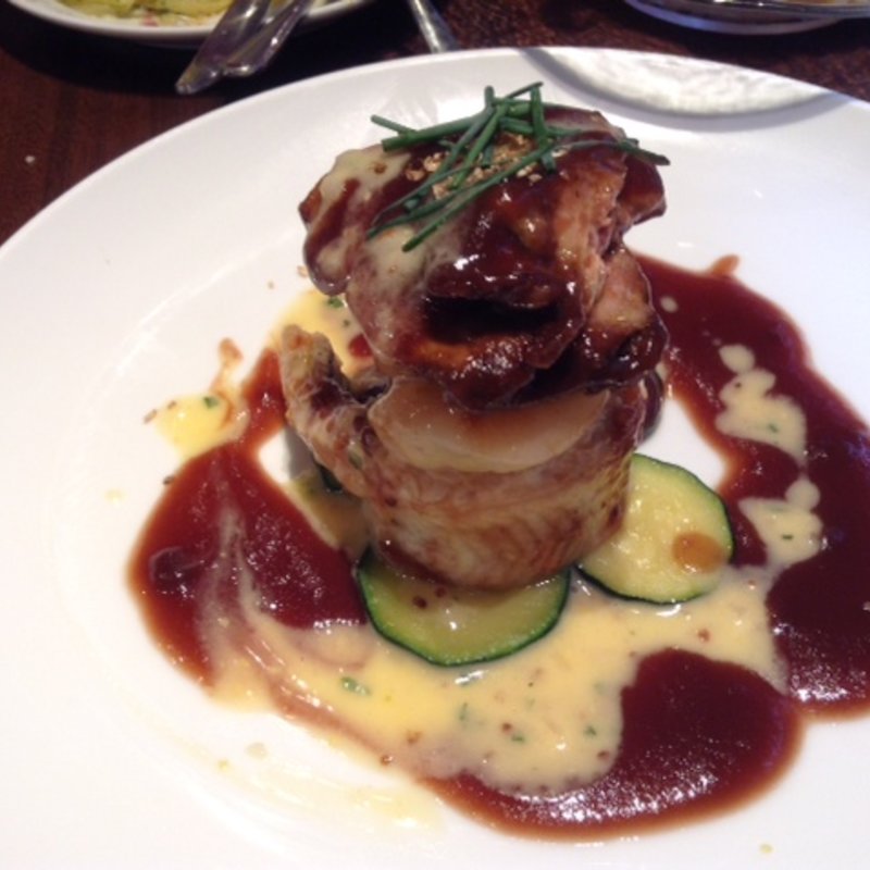 夏アナゴのヴァプール・帆立貝柱とフォアグラのせ(俺のフレンチ・イタリアン 松竹芸能 角座広場)