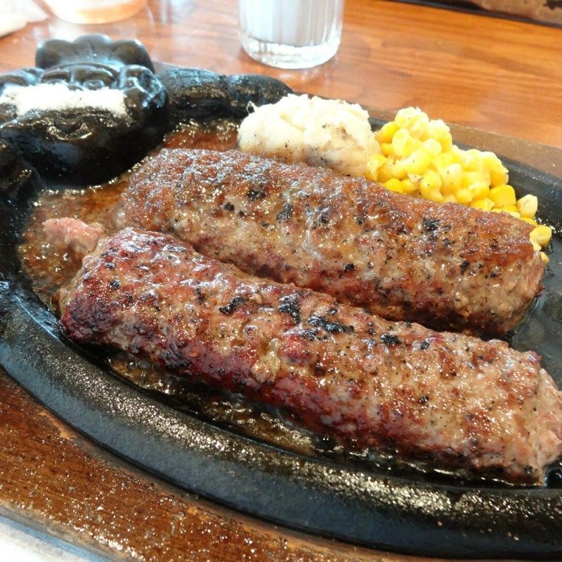 炭火焼きジューシーがんこハンバーグランチ(ブロンコビリー浜松三方原店)