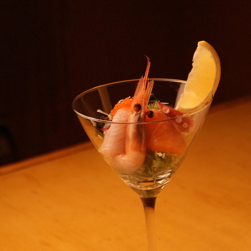 鮮魚のお造り グラス仕立て(ヒロ・プルミエ)