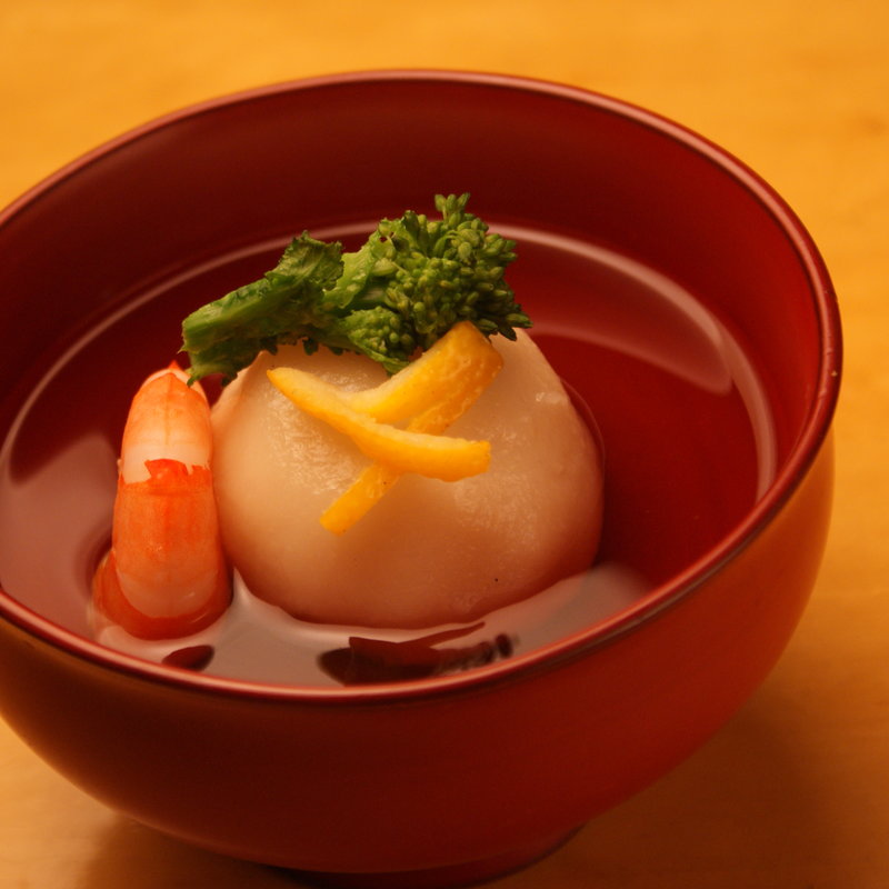 大根餅の椀物(ヒロ・プルミエ)
