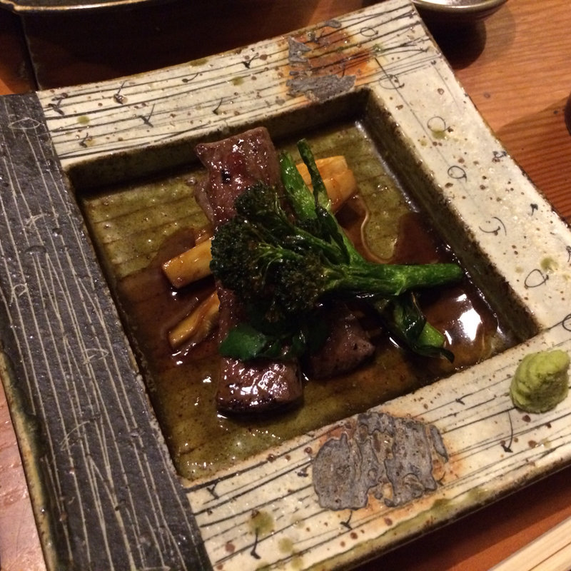牛肉の甘辛炒め(麺匠の心つくし つるとんたん 北新地店)