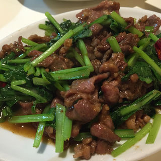 羊肉と青菜炒め(台湾料理故宮 （タイワンリョウリ コキュウ）)