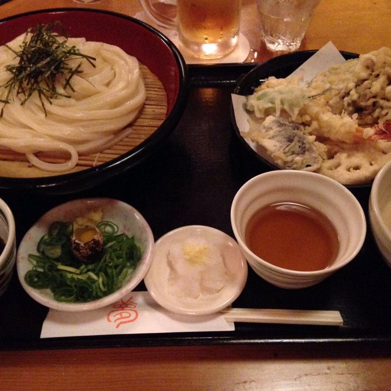 天ぷらうどん(京うどん 夢吟坊 三宿本店 （むぎんぼう）)