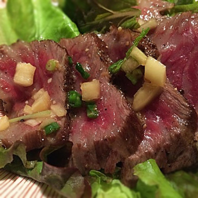 米沢牛ステーキサラダ定食(米沢牛黄木 東京駅店)