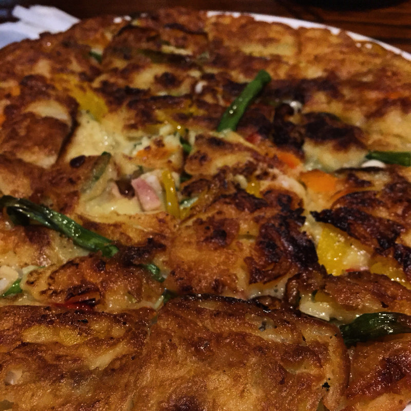 海鮮チヂミ(韓国家庭料理 扶餘 （プヨ【旧店名】韓国家庭料理 百済）)