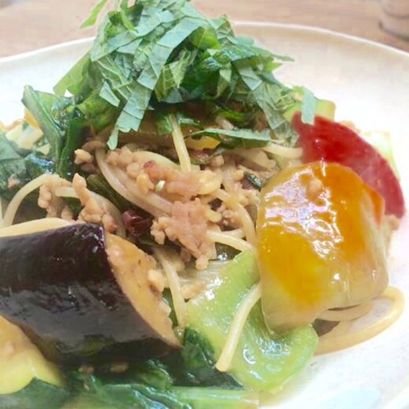 鳥ミンチのパスタ(カフェ ド ガモヨン （café de GAMOYON）)