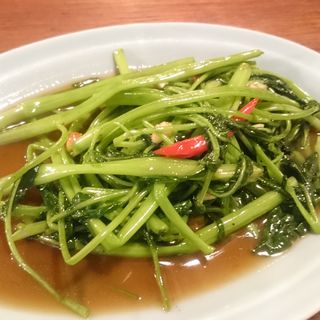  空芯菜の炒め物(タイ料理タイタニ)
