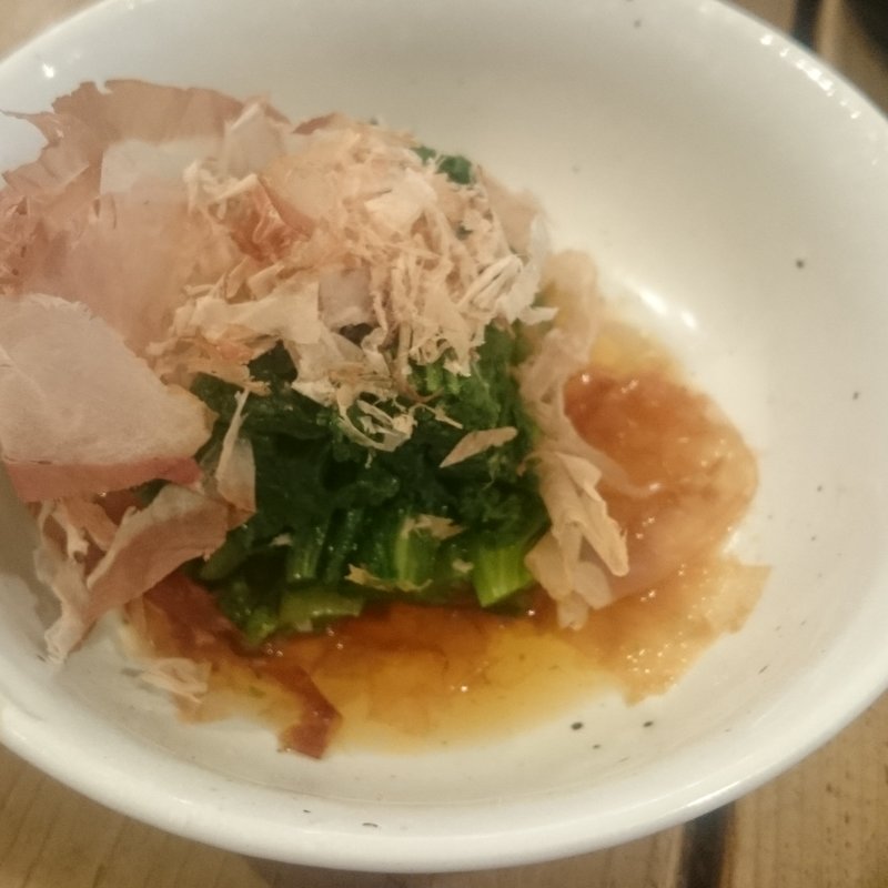 わさび菜おひたし(食道楽 上野店)