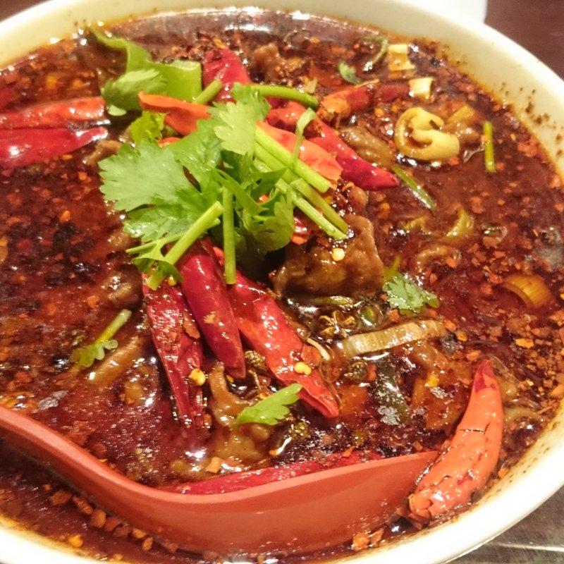 四川風辛い牛肉の煮込み／四川風辛い豚肉の煮込み／四川風辛い鶏の煮込み(知音食堂)