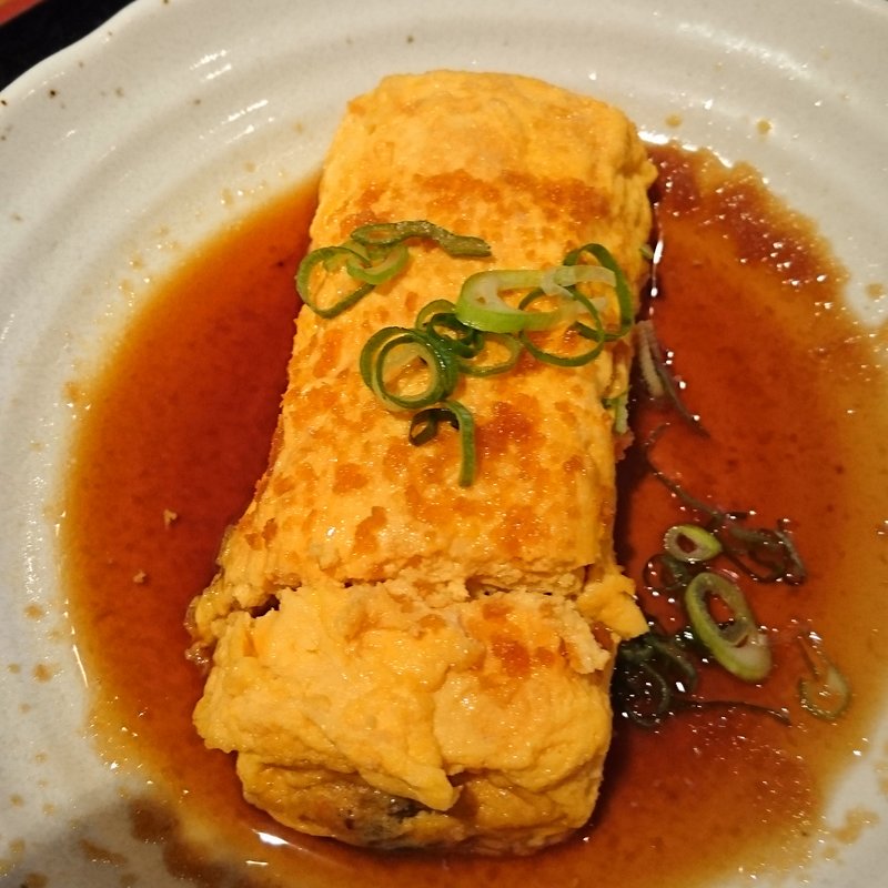 肉だし巻き定食(神戸牛 焼しゃぶ専門店 にいたか 大阪梅田)