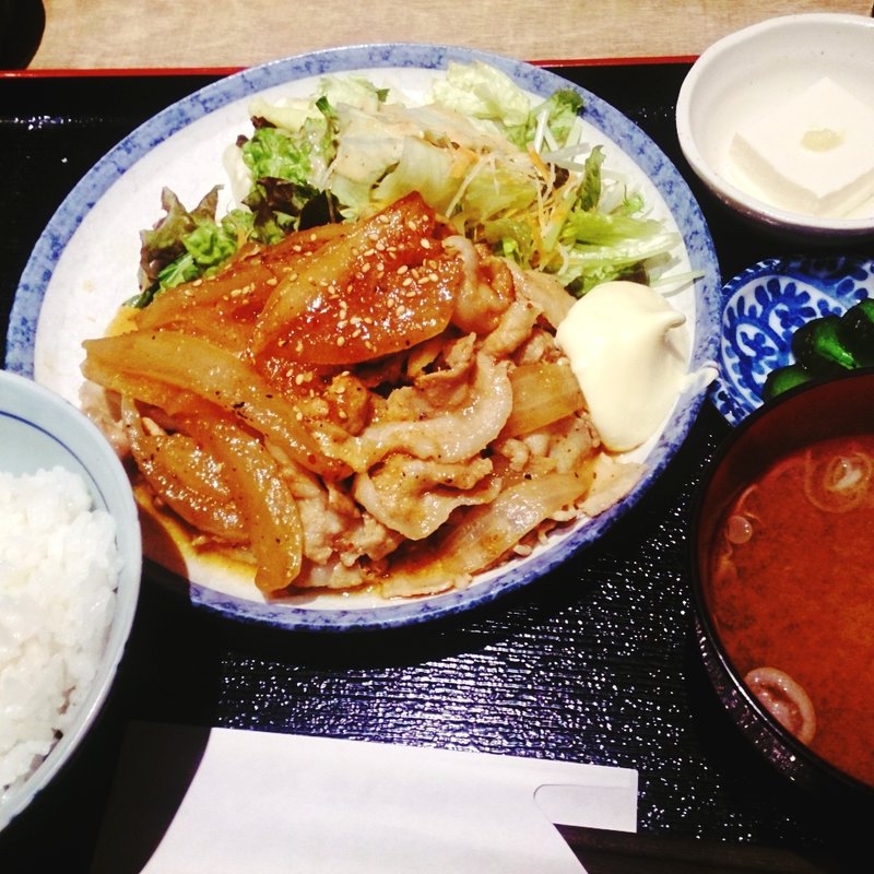 しょうが焼き定食(赤坂 ぽん輔)