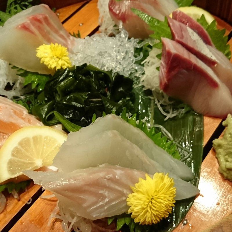 名物海鮮造り おまかせ5種盛り(海心丸 福島駅前店 （かいしんまる）)